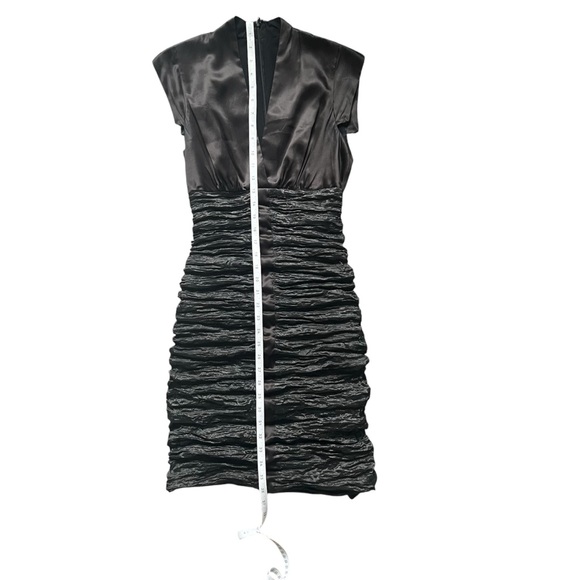 Nicole Miller Ruched Dress, Size 4, Metallic - Picture 6 of 9